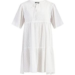 DreiMaster Robe vintage pour femme 37226332-DR05, blanc laine, taille M, Robe, M