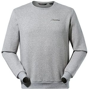 Berghaus Heren sweatshirt ronde hals logo, grijs gemêleerd Bci