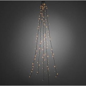 Konstsmide 6362-820 5-aderige kerstboom met 50 voorgemonteerde diodes 250 amberkleurige diodes/binnentransformator 24 V donkergroene kabel