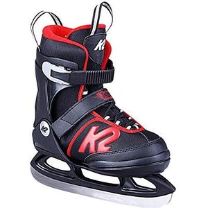K2 Joker Ice schaatsen voor jongens, zwart/rood, maat 32 – 37 (UK: 13 – 4/US 1 – 5) – 25D0303