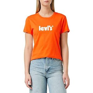 Levi's The Perfect Tee Seasonal Poster Logo Or dames T-Shirt (1-Pack), YELLOWS/ORANGES, XS