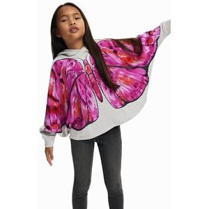 Desigual Girl Knit Sweatshirt met lange mouwen voor meisjes, zwart.