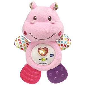 VTech 80-502555 Babyspeelgoed, krokodil nijlpaard, roze, rammelaar, Franse versie