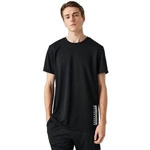 Koton T-shirt de sport à manches courtes pour homme, Noir (999), M