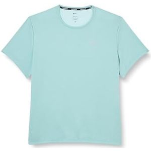 Nike M NK DF UV Miler SS T-shirt voor heren, mineral/jade ijs/htr/reflecterend SIL