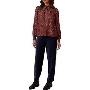 People Tree V&a Dames Glendale Top, Bourgondisch rood, 36, Bordeaux