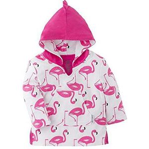 Zoocchini Accappatoio Baby Cover Up UPF 50+, Frenny Il Fenicottero badpak, roze (Flamingo Flamingo), eenheidsmaat (maat fabrikant: M/L 12-24 m), uniseks baby, Roze