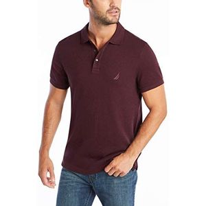 Nautica T-shirt met korte mouwen en logo, polo fit voor heren, Bordeaux