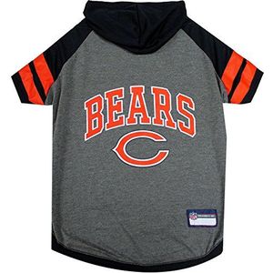 Pets First Chicago Bears T-shirt met capuchon, maat L