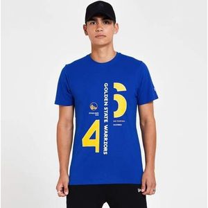 New Era NBA Established Graphic Tee Golwar Mjb T-shirt met korte mouwen, blauw (Med Blue)