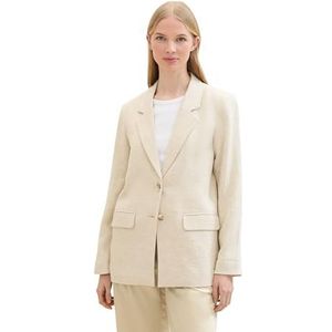 TOM TAILOR Blazer pour femme, 21650 - Beige d'été, 44