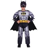 amscan 9906059 Batman kostuum voor kinderen, 6-8 jaar, zwart