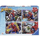 Ravensburger - Marvel Puzzel 4 x 100 stukjes Bumper Pack, Spiderman, 6914