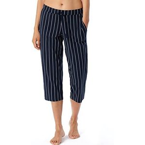 Schiesser Mix + Relax Pantalon de Nuit 3/4 Bas de Pijama, Multicolore 1, 36 Femme