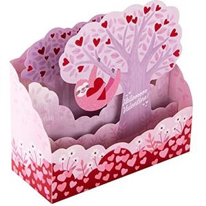 Hallmark Paper Wonder Sloth 25565669 pop-upkaart voor Valentijnsdag, roze