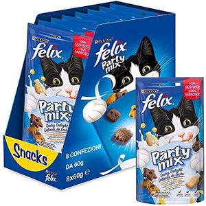 Purina Felix Party Mix Snack Cat Dairy Delight 8 blikjes van 60 g