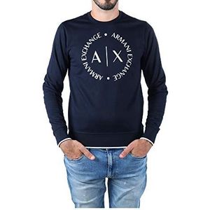 Armani Exchange Heren sweatshirt, blauw, maat XS