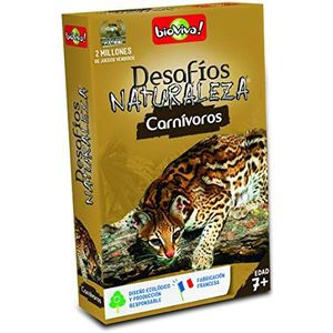 Bioviva Nature Challenges Animals-Carnivoros 281027 kaartspel, meerkleurig
