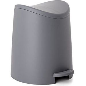 TATAY Afvalemmer voor badkamer met standaard pedalen, 3 l, polypropyleen, BPA-vrij, afmetingen: 19 x 21,8 x 22,1 cm
