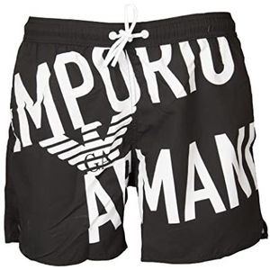 Emporio Armani Boxer Bold Logo Badpak voor heren, zwart/transparant logo