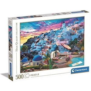 Clementoni Collectie Greece View-500 puzzelstukjes voor volwassenen, gemaakt in Italië, meerkleurig, 35149