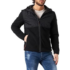 TOM TAILOR Hybride gewatteerde jas voor heren, 2999 - Zwart