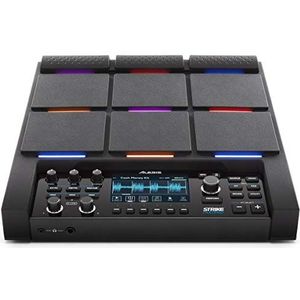 Alesis Strike MultiPad - 9 drum RGB-achtergrondverlichting, sampler, looper, 2 ingangen/2 uitgangen audio-interface en 4,3 inch display