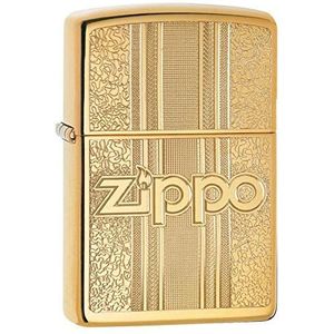 Zippo en patroonontwerp unisex aansteker, gepolijst messing, normaal