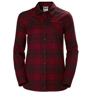 Helly Hansen W Classic Check LS Longsleeve voor dames, Geruit (215 Oxford-deken)