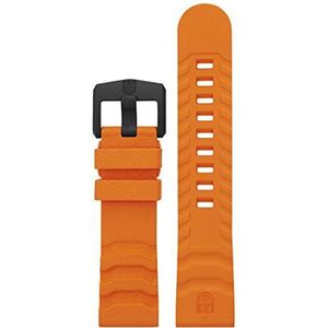 Luminox Oranje rubberen horlogeband voor heren uit de serie Navy SEAL