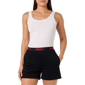 HUGO Sportieve shorts met logo, loungeshort voor dames, Zwart 1