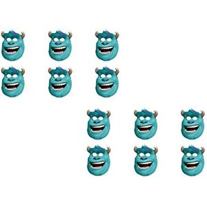 ALMACENESADAN, 4889 Disney Monsters SA pakket bestaande uit 12 kartonnen maskers voor kinderen, ideaal voor feestjes en verjaardagen (8435510348892)