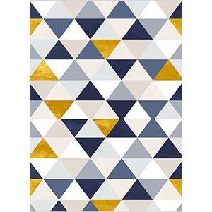 Mani Textile - Driehoekig tapijt, blauw, afmetingen: 80 x 150 cm