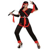 Widmann 05863? Volwassenen Ninja Girl-kostuum, jas, broek, riem, mouwen en hoofdband