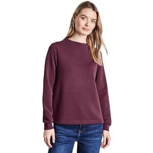 Street One T-shirt aspect soie pour femme, rouge mûre, 38