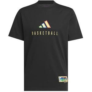 adidas WORLDWIDE HOOPS LOGO PERFORMANCE GRAPHIC TEE Grafisch T-shirt met korte mouwen voor heren (1 stuk)