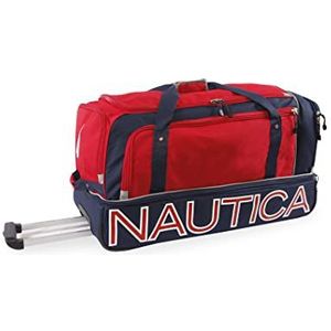 Nautica sporttas met wieltjes, rood/marineblauw, Submariner sporttas met wieltjes, 76,2 cm