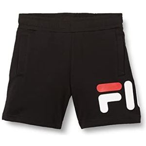 Fila Short unisexe Bajawa classique avec logo pour enfant, Noir, 182-188