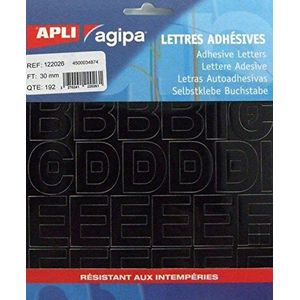 Agipa 122026 plakband, 30 mm, 192 stuks, zwart
