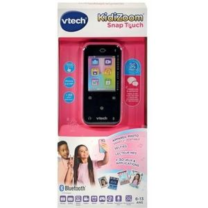 VTech - KidiZoom Snap Touch roze, draagbare digitale camera, foto, selfie, video, kleurentouchscreen, mp3-speler, bluetooth, cadeau voor kinderen en jongeren van 6 jaar tot 13 jaar - inhoud in het