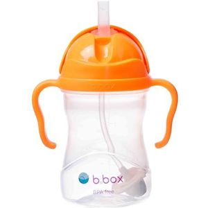 B.Box Sippy Cup met gewogen stro en eenvoudige handgreep, herbruikbare waterfles voor baby met eenvoudig flip-top deksel