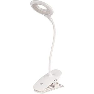 Polypool PP3114 leeslamp, led, oplaadbaar, voor boek, nacht, ClippyLux, leeslamp met draagbare klem, 20 leds, 3 lichtmodi, elektrische leeslamp, USB-oplaadkabel