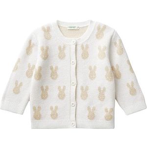 United Colors of Benetton Koreaans gebreid M/L 115jb500h vest baby meisje (1 stuk), Bianco 674