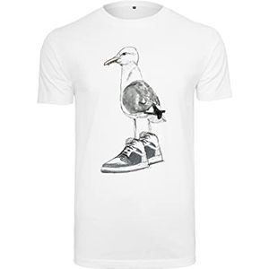 Mister Tee Seagull Sneakers T-shirt voor heren, Wit.