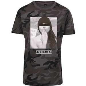 Mister Tee T-shirt pour homme F#?KIT Tee imprimé T-shirt pour homme T-shirt graphique, Motif camouflage Foncé, XL