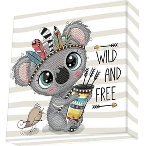 DIAMOND DOTZ DBX.026 5D Diamond Painting Set met 1146 Diamond mozaïekstenen, 22 x 22 cm, complete set voor kinderen vanaf 8 jaar
