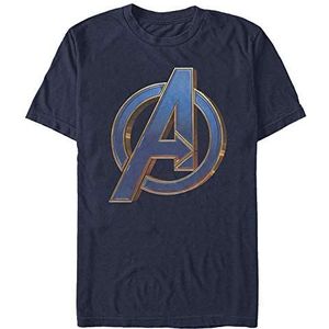 Marvel Avengers Uniseks T-shirt met korte mouwen Endgame-blauw, S, marineblauw
