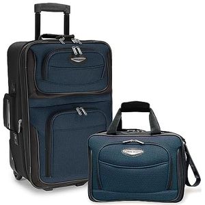 Travel Select Amsterdam Handkoffers, set van 2, Navy Blauw, Uitbreidbare verticale bagage Amsterdam