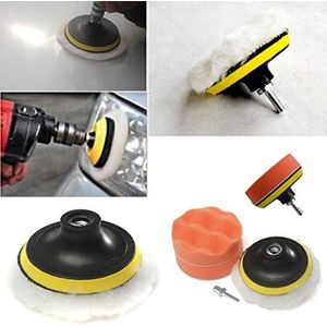 Pricewize 10,2 cm grote spons nagel polijstpad auto adapter kit high-speed staal polisher