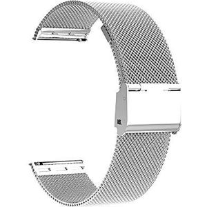 Metalen horlogeband voor heren en dames, 16 mm, 18 mm, 20 mm, 22 mm, horlogeband voor smartwatch en traditioneel horloge, snelsluiting